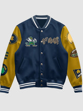 Notre Dame Fighting Irish 2025 National Championship Blue Varsity Jacket